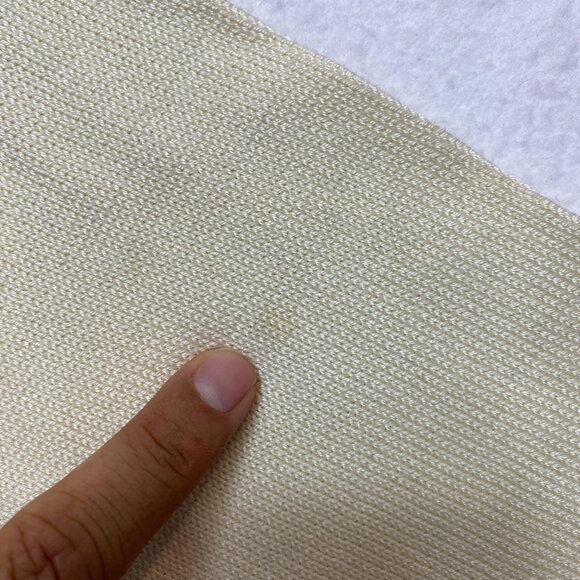 Faconnable Sweater Mens XL Beige Long Sleeve Cotton Crewneck Pullover - Picture 7 of 11